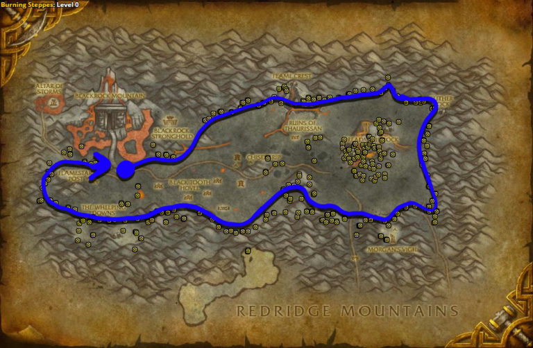 Mithril Ore Farming Best Places To Farm Mithril Ore In WoW   Burning Steppes Mithril Ore 768x502 