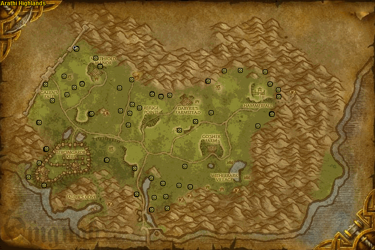 Wow Goldthorn Farming Map